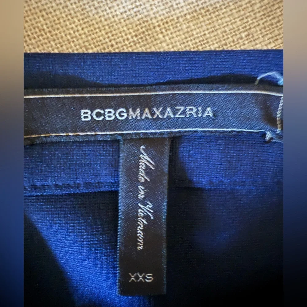 BCBGMaxAzria Dark Blue A-Line Skirt